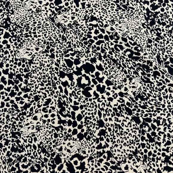 Rebecca Taylor Leopard 100% Silk A-Line Long Sleeve Button Up Shift Dress Size 8 - Picture 14 of 16